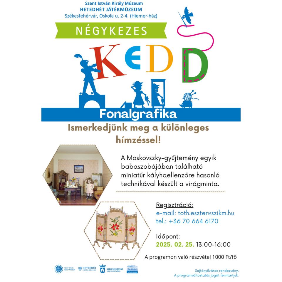 A különleges fonalgrafika hímzéssel ismerkednek a Négykezes Kedden